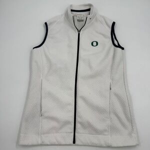 Nike Golf Women's Vest Oregon Ducks White Black Sleeveless Therma-FIT 335442-100